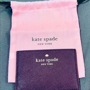 Kate Spade New York Cedar Street Card Holder in Mahogany Style #pwru4027 New-